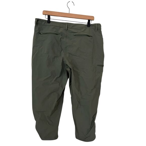 Eddie Bauer Women's Olive Green Capri Cropped Nylon Blend Hiking Pants Size XL - Picture 5 of 8